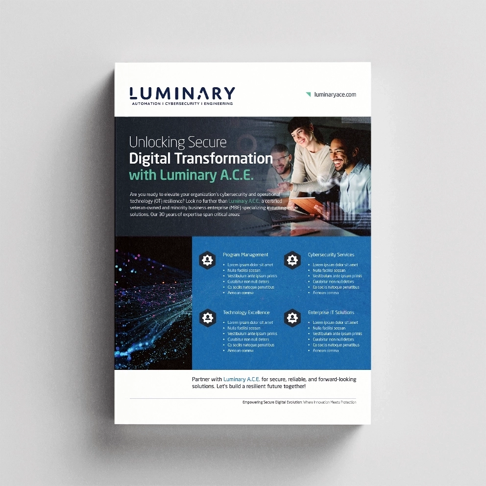 Main view of Tech Product Flyer concept